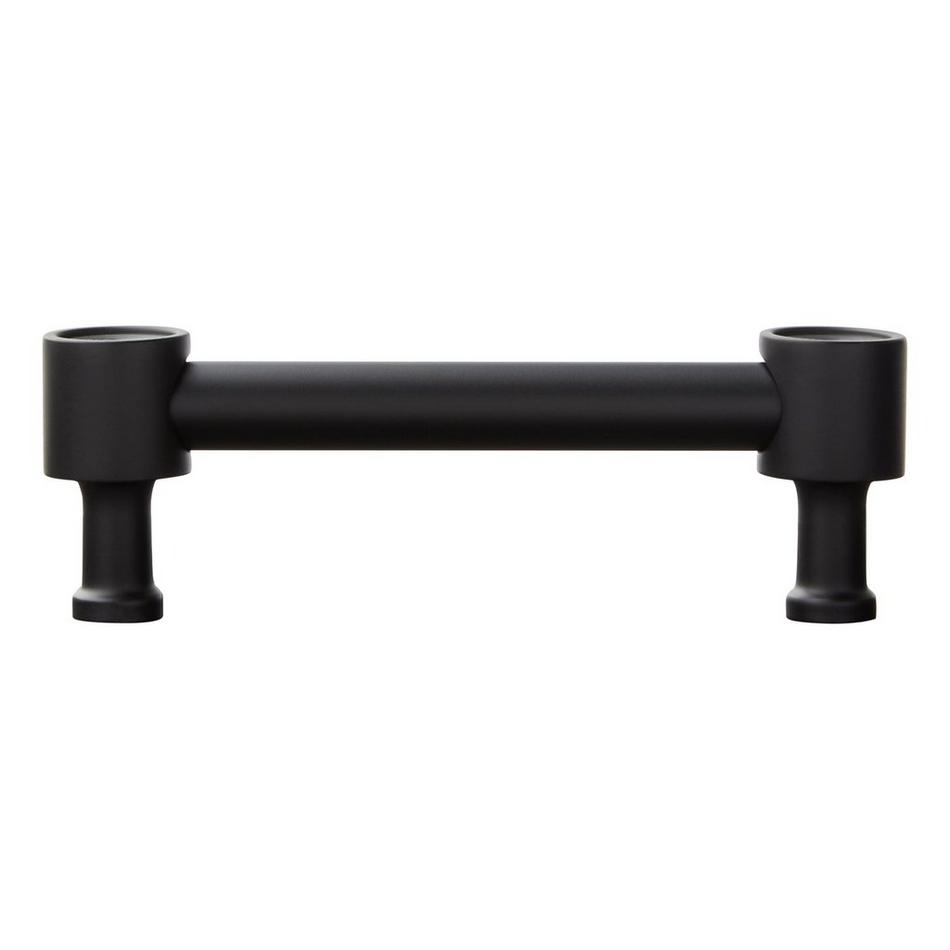 5-1/16" Orwell Radial Textured Cabinet Pull - Matte Black, , large image number 2