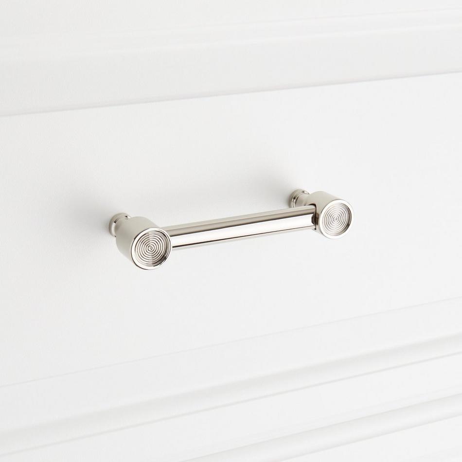 3-3/4" Orwell Radial Textured Cabinet Pull - Polished Nickel, , large image number 3
