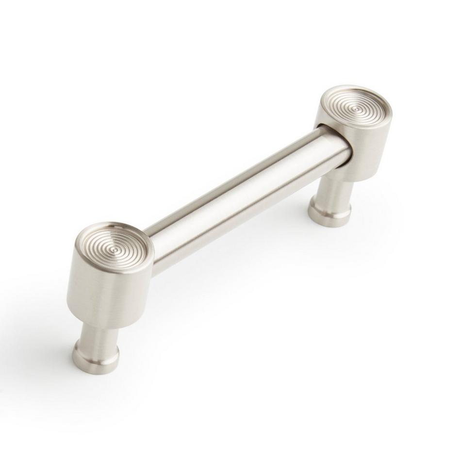3-3/4" Orwell Radial Textured Cabinet Pull - Satin Nickel, , large image number 0