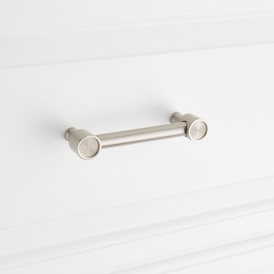 3-3/4" Orwell Radial Textured Cabinet Pull - Satin Nickel, , large image number 3