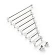 3" Orwell Radial Textured Cabinet Pull - Polished Chrome, , large image number 1