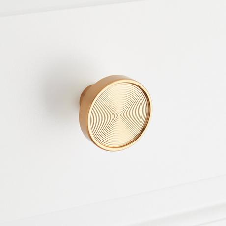 Orwell Radial Textured Round Cabinet Knob