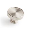 1-3/4" Orwell Radial Textured Round Cabinet Knob - Satin Nickel, , large image number 0