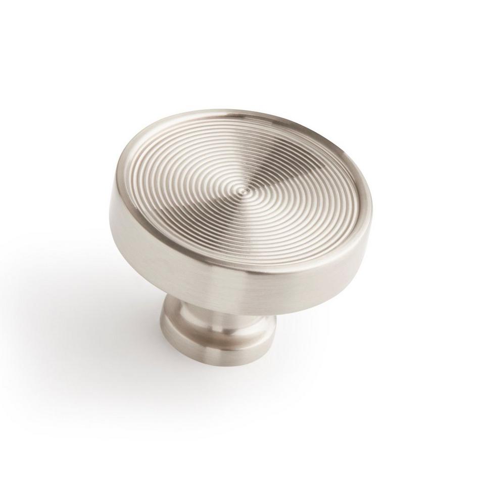 1-3/4" Orwell Radial Textured Round Cabinet Knob - Satin Nickel, , large image number 0