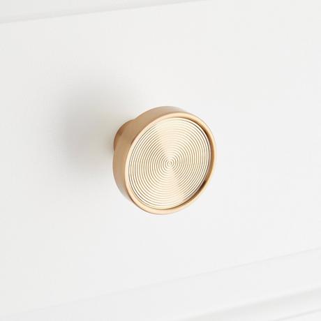 Orwell Radial Textured Round Cabinet Knob
