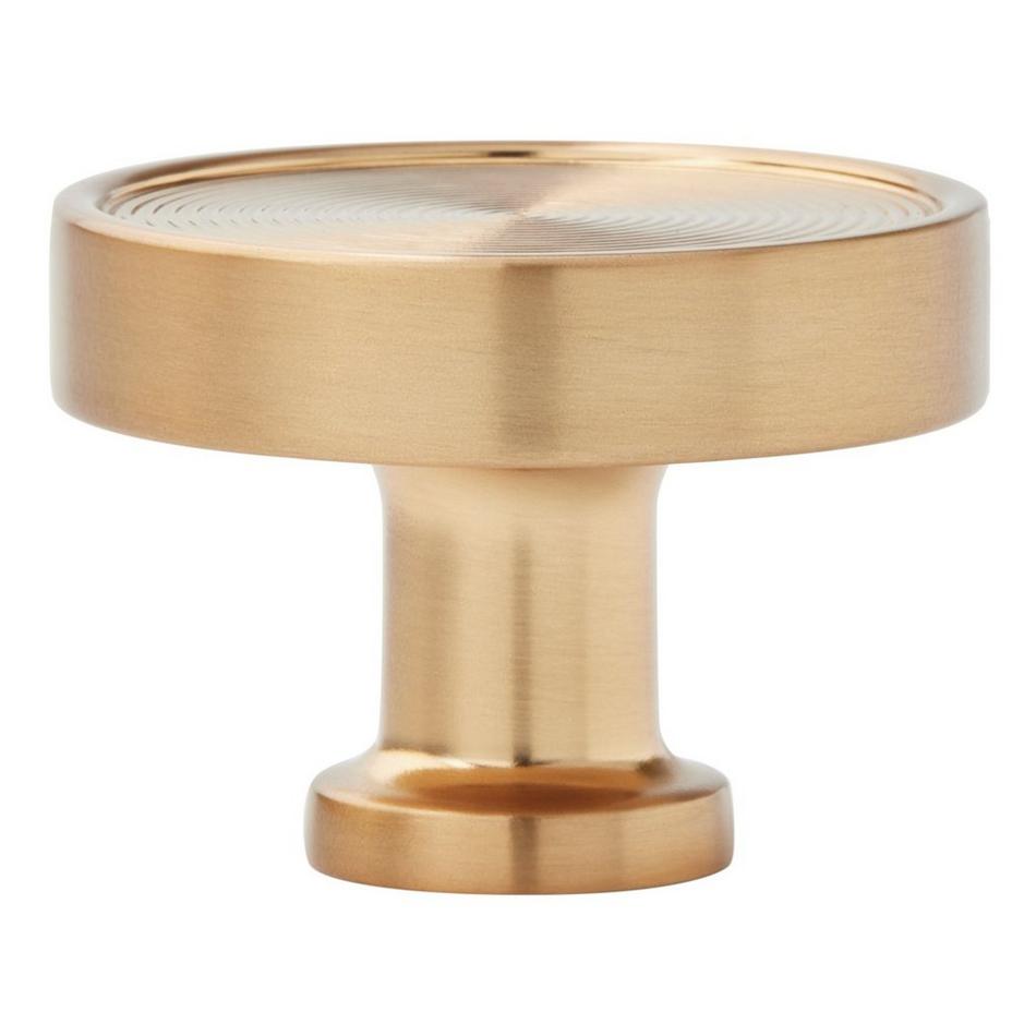 1-1/4" Orwell Radial Textured Round Cabinet Knob - Champagne Bronze, , large image number 2