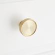 1-1/4" Orwell Radial Textured Round Cabinet Knob - Golden Champagne, , large image number 3