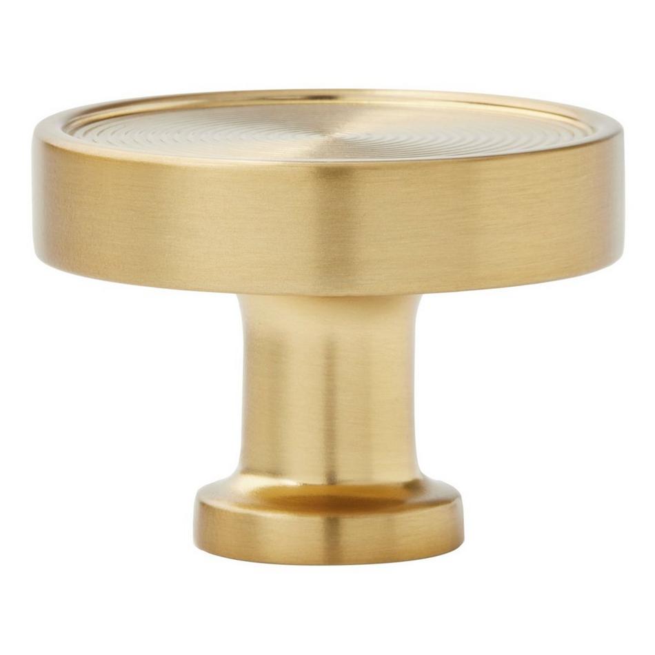1-1/4" Orwell Radial Textured Round Cabinet Knob - Golden Champagne, , large image number 2