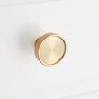 1-1/4" Orwell Radial Textured Round Cabinet Knob - Brushed Gold, , large image number 3