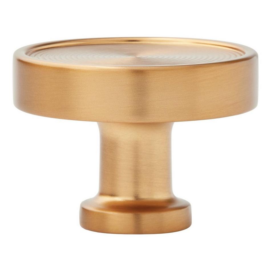 1-1/4" Orwell Radial Textured Round Cabinet Knob - Brushed Gold, , large image number 2