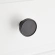 1-1/4" Orwell Radial Textured Round Cabinet Knob - Matte Black, , large image number 3