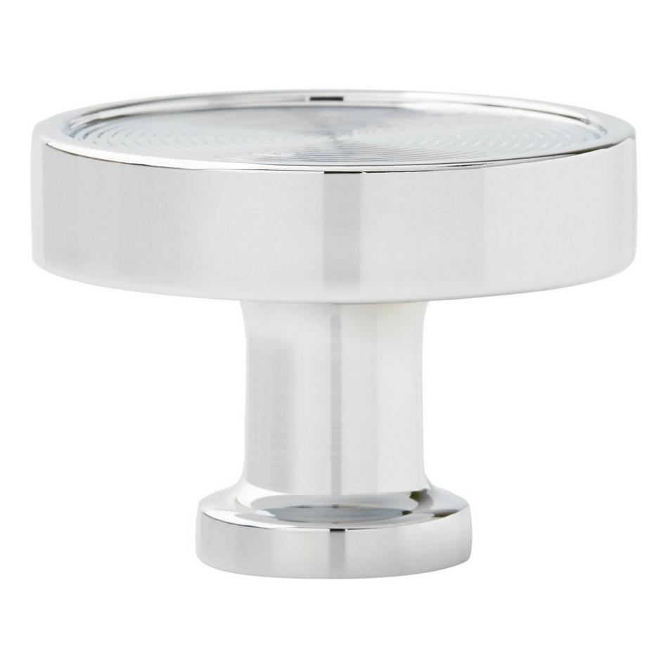 1-1/4" Orwell Radial Textured Round Cabinet Knob - Polished Chrome, , large image number 2