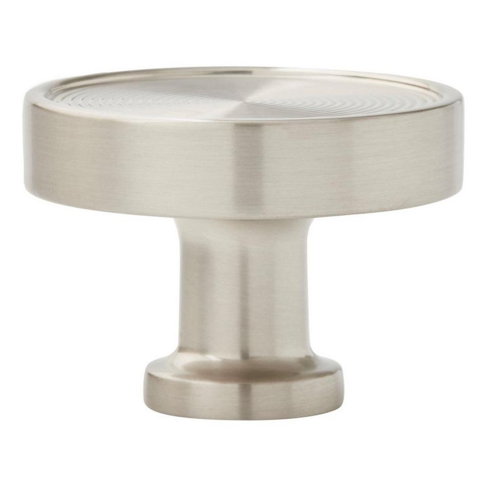 1-1/4" Orwell Radial Textured Round Cabinet Knob - Satin Nickel, , large image number 2