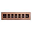 Modern Steel Floor/Wall Register - Oil Rubbed Bronze - 2-1/4" x 10" (3-9/16" x 11-5/16" Overall), , large image number 0