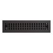 Modern Steel Floor/Wall Register - Matte Black - 2-1/4" x 12" (3-9/16" x 13-3/8" Overall), , large image number 0