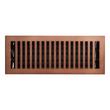 Modern Steel Floor/Wall Register - Oil Rubbed Bronze - 4" x 10" (5-1/4" x 11-5/16" Overall), , large image number 0