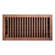 Modern Steel Oversized Floor Register - Oil Rubbed Bronze - 6" x 10" (7" x 11-1/4" Overall), , large image number 0