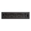 Old Victorian Steel Floor/Wall Register - Matte Black - 2-1/4" x 10" (3-9/16" x 11-5/16" Overall), , large image number 0