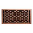 Old Victorian Steel Oversized Floor Register - Oil Rubbed Bronze - 6" x 10" (7" x 11-1/4" Overall), , large image number 0