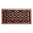 Old Victorian Steel Oversized Floor Register - Oil Rubbed Bronze - 6" x 14" (7" x 15-1/4" Overall), , large image number 0