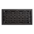 Old Victorian Steel Oversized Wall Register - Matte Black - 6" x 14" (7" x 15-1/4" Overall), , large image number 0