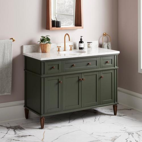 48" Elmdale Vanity with Undermount Sink - Dark Olive Green