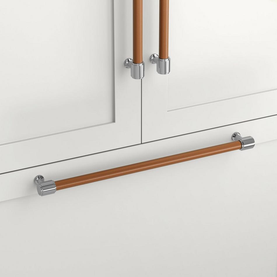 Lazzara Appliance Pull Cognac Leather, , large image number 2