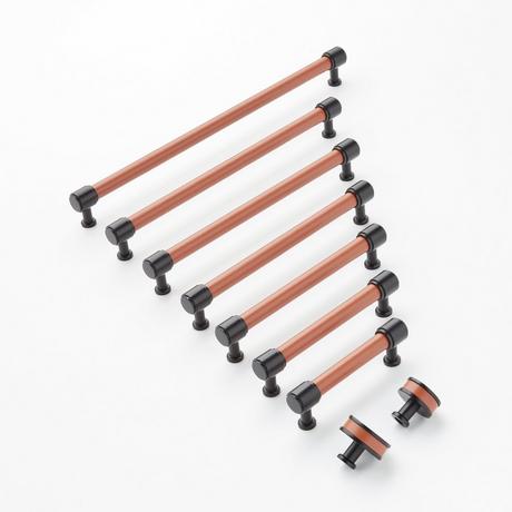 Lazzara Oversized Cabinet Pull Cognac Leather