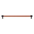 12-5/8" Lazzara Oversized Cabinet Pull Cognac Leather - Matte Black, , large image number 2