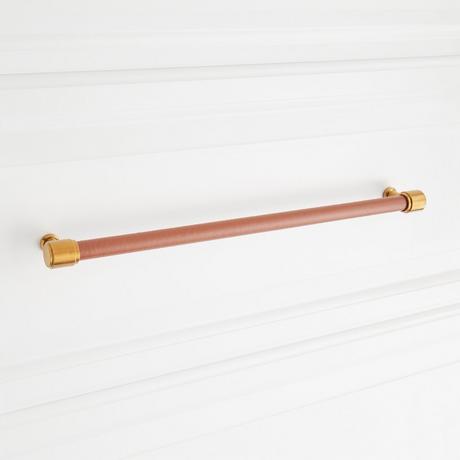 Lazzara Oversized Cabinet Pull Cognac Leather