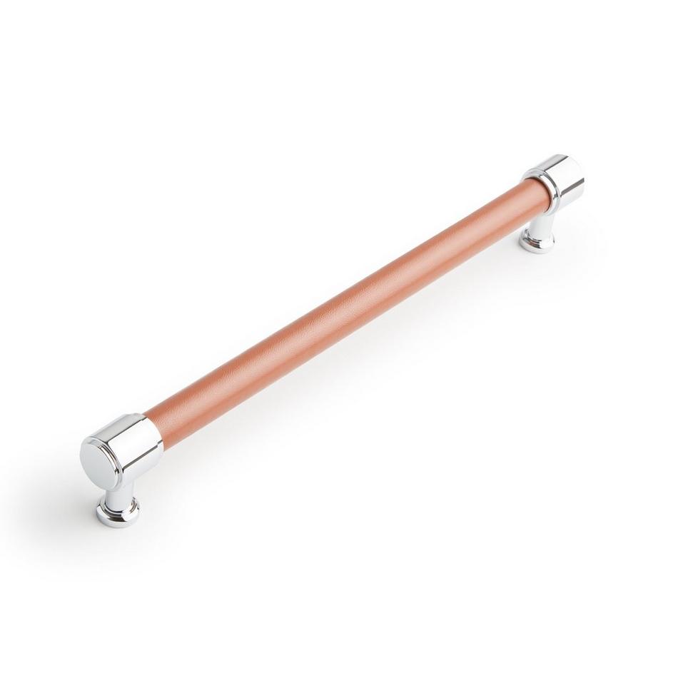 Lazzara Oversized Cabinet Pull Cognac Leather, , large image number 2