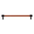 10-1/16" Lazzara Oversized Cabinet Pull Cognac Leather - Matte Black, , large image number 2