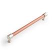 8-13/16" Lazzara Oversized Cabinet Pull Cognac Leather - Satin Nickel, , large image number 0
