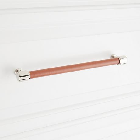 Lazzara Oversized Cabinet Pull Cognac Leather