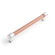 7-9/16" Lazzara Cabinet Pull Cognac Leather - Polished Chrome, , large image number 0