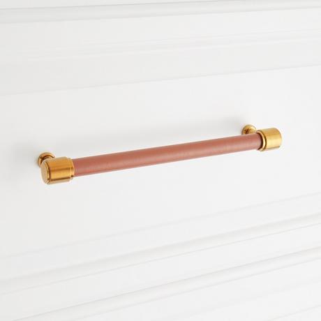 Lazzara Cabinet Pull Cognac Leather