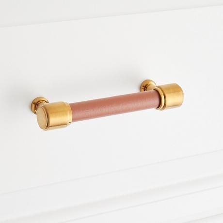 Lazzara Cabinet Pull Cognac Leather