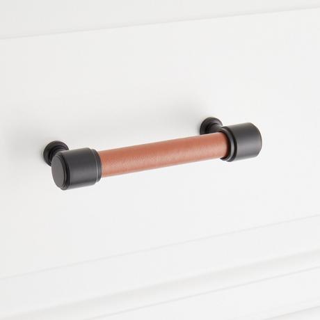Lazzara Cabinet Pull Cognac Leather