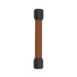 3-3/4" Lazzara Cabinet Pull Cognac Leather - Matte Black, , large image number 1