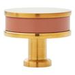 Lazzara Round Cabinet Knob Cognac Leather, , large image number 9