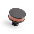 Lazzara Round Cabinet Knob Cognac Leather, , large image number 4