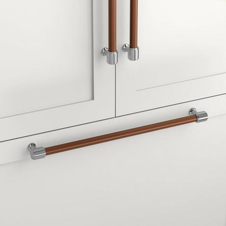 Lazzara Appliance Pull Brown Leather
