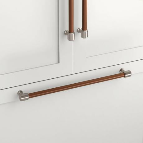 Lazzara Appliance Pull Brown Leather