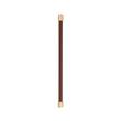 18" Lazzara Appliance Pull Brown Leather - Champagne Bronze, , large image number 1