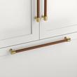 Lazzara Appliance Pull Brown Leather, , large image number 2