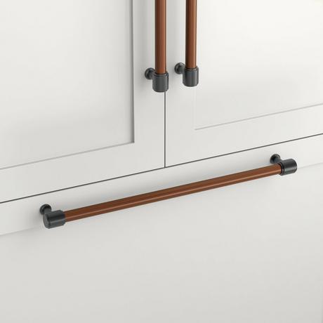 Lazzara Appliance Pull Brown Leather