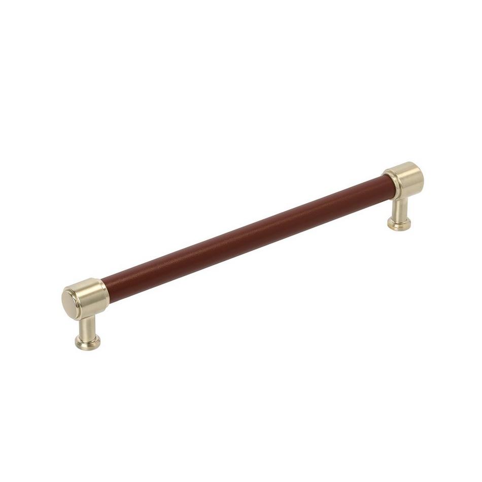 Lazzara Appliance Pull Brown Leather, , large image number 3