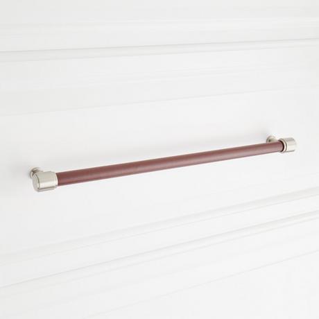 Lazzara Oversized Cabinet Pull Brown Leather