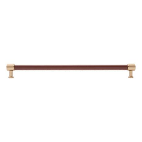 Lazzara Oversized Cabinet Pull Brown Leather