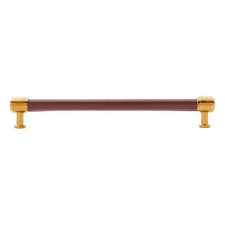 Lazzara Oversized Cabinet Pull Brown Leather